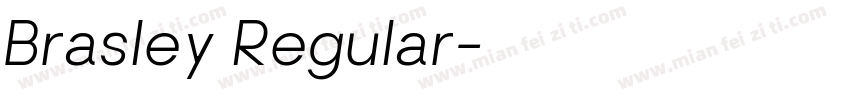Brasley Regular字体转换